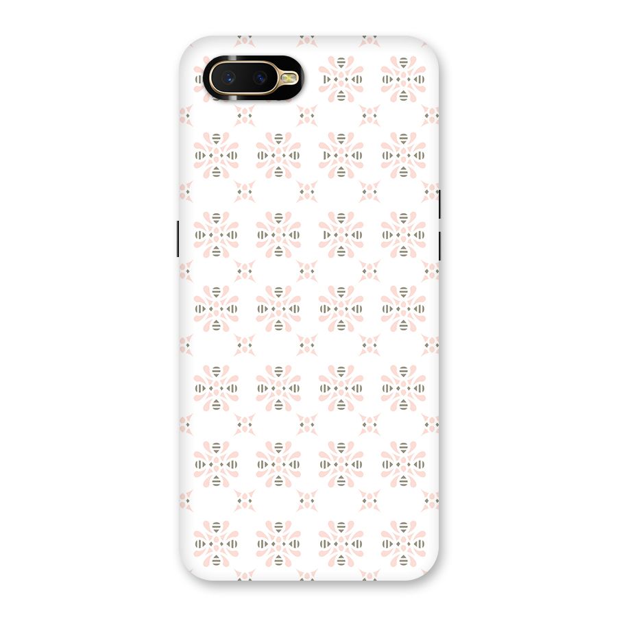 Pink Floral Pattern Back Case for Oppo K1