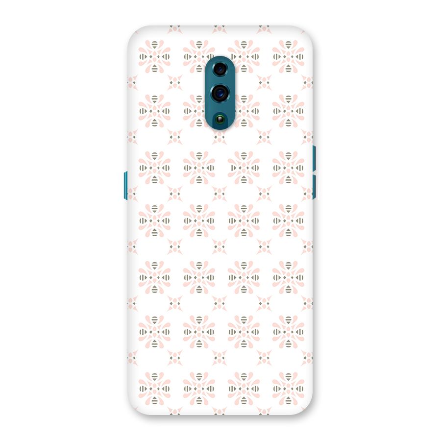Pink Floral Pattern Back Case for Oppo Reno