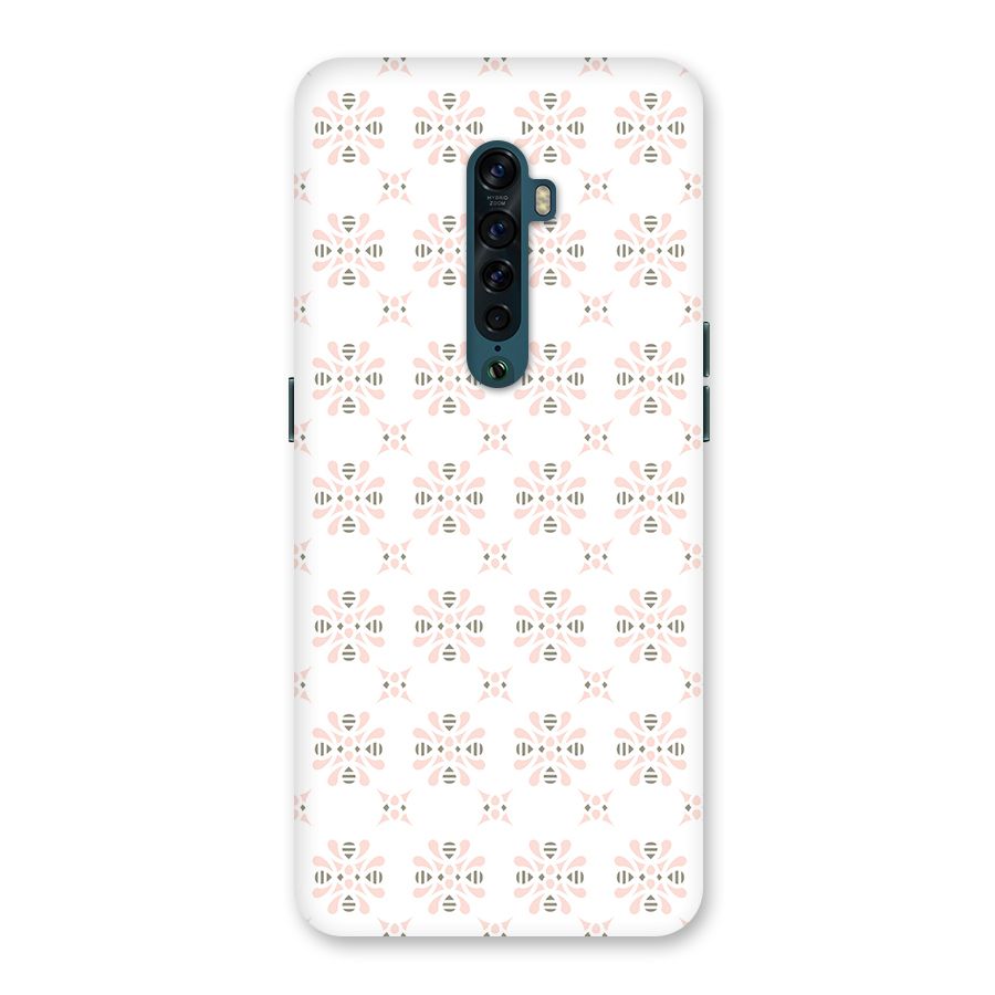 Pink Floral Pattern Back Case for Oppo Reno2