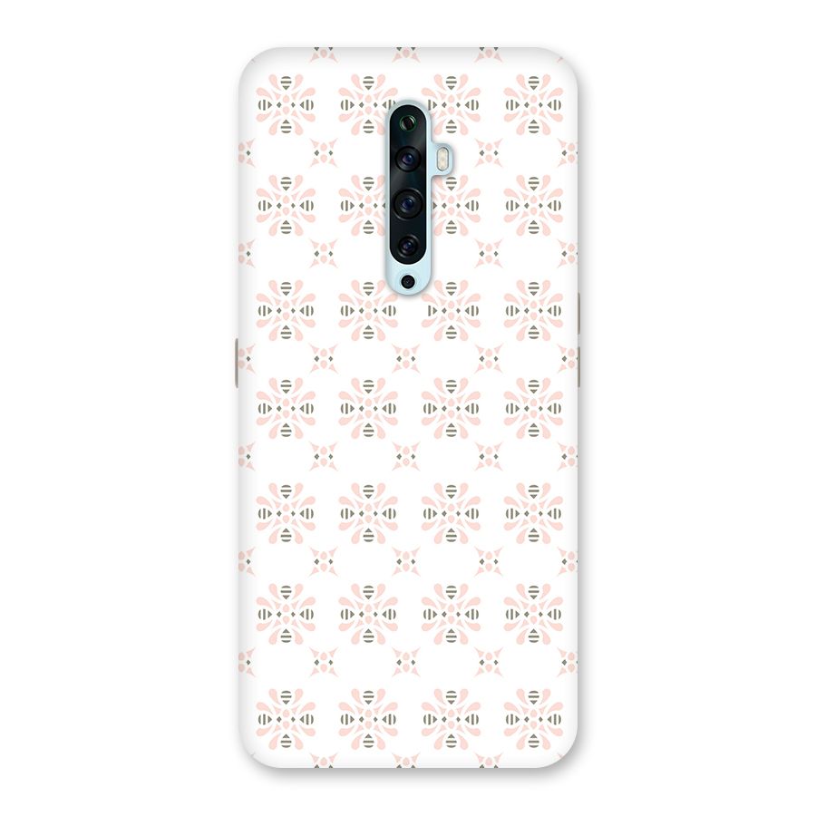 Pink Floral Pattern Back Case for Oppo Reno2 Z