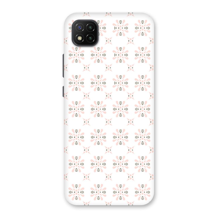 Pink Floral Pattern Back Case for Poco C3
