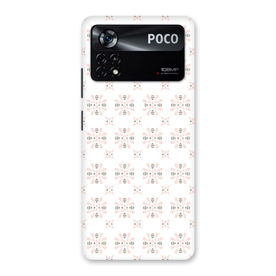 Pink Floral Pattern Back Case for Poco X4 Pro 5G
