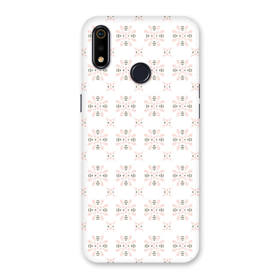 Pink Floral Pattern Back Case for Realme 3i