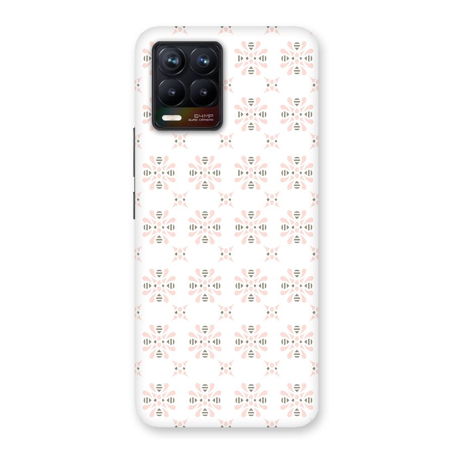 Pink Floral Pattern Back Case for Realme 8