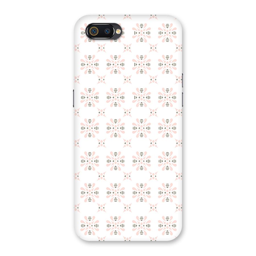 Pink Floral Pattern Back Case for Realme C2