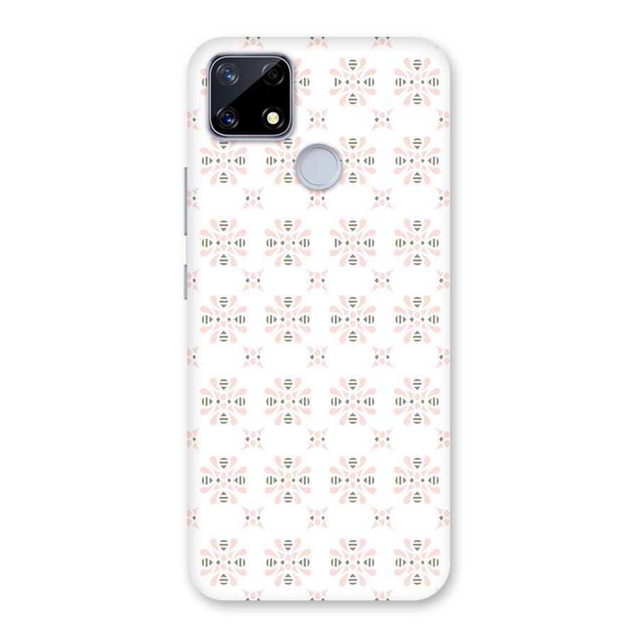Pink Floral Pattern Back Case for Realme Narzo 20