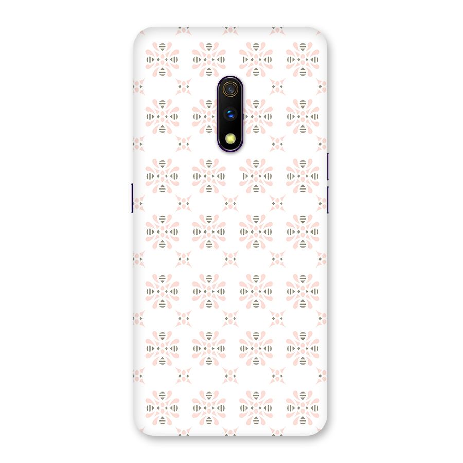 Pink Floral Pattern Back Case for Realme X