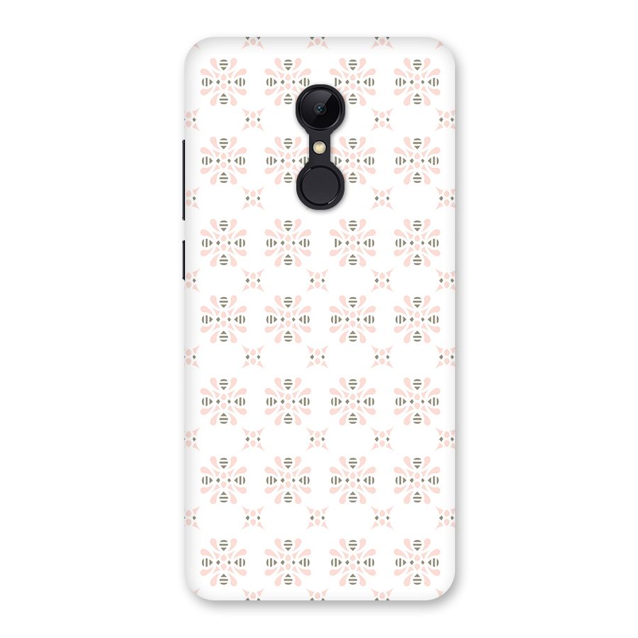Pink Floral Pattern Back Case for Redmi 5