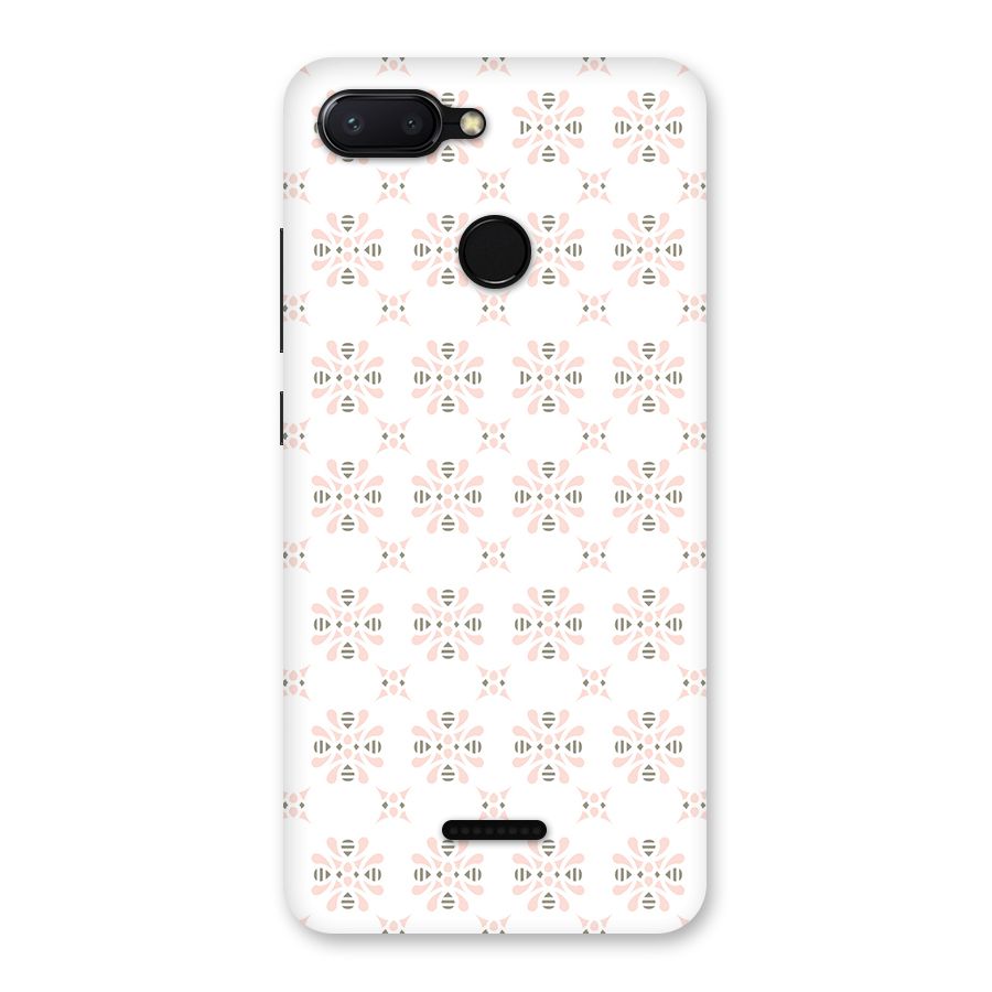 Pink Floral Pattern Back Case for Redmi 6