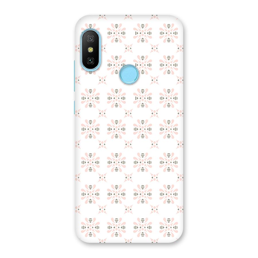 Pink Floral Pattern Back Case for Redmi 6 Pro