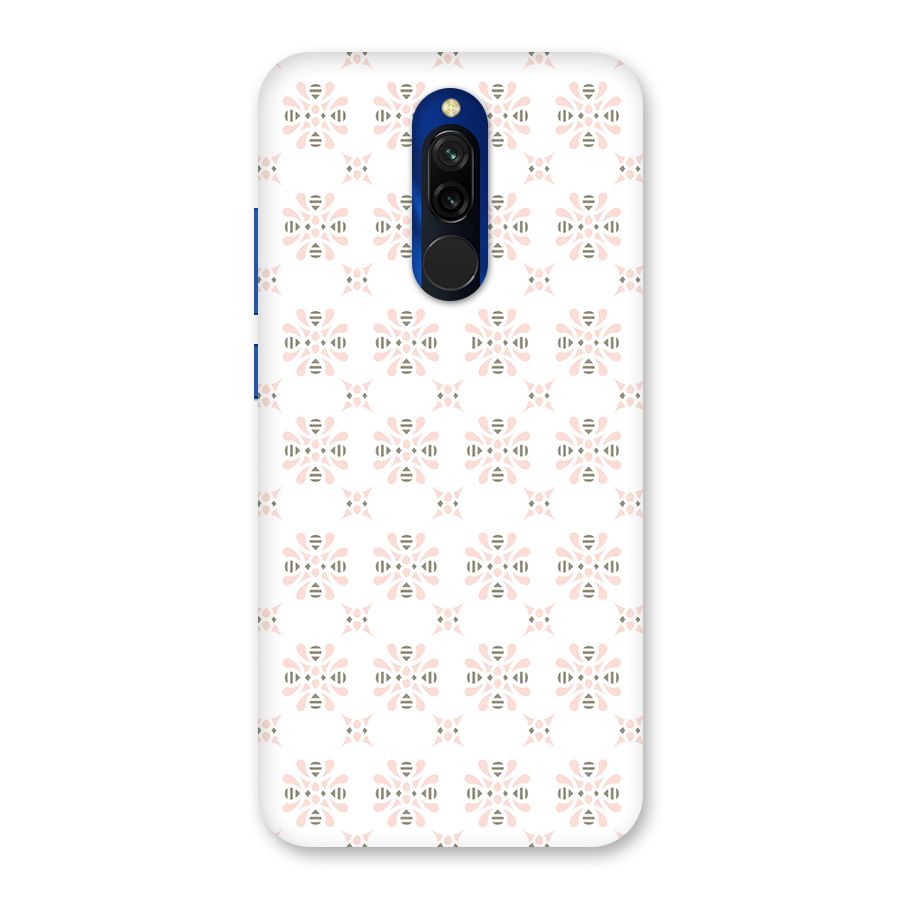 Pink Floral Pattern Back Case for Redmi 8
