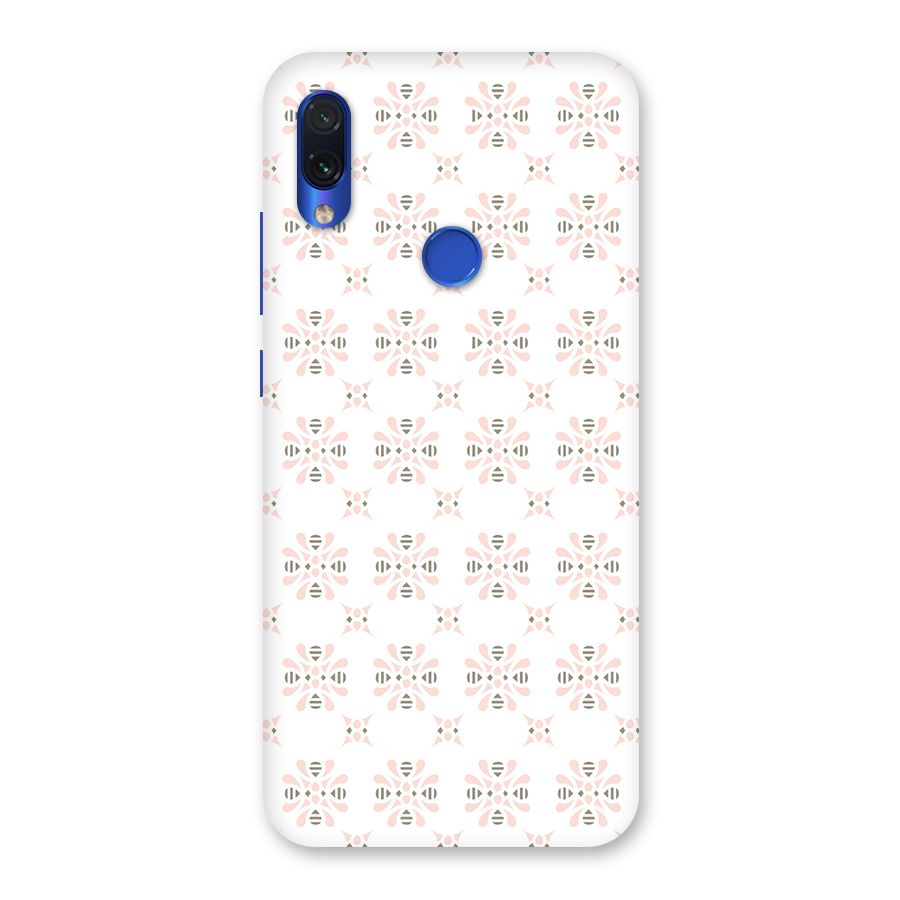 Pink Floral Pattern Back Case for Redmi Note 7