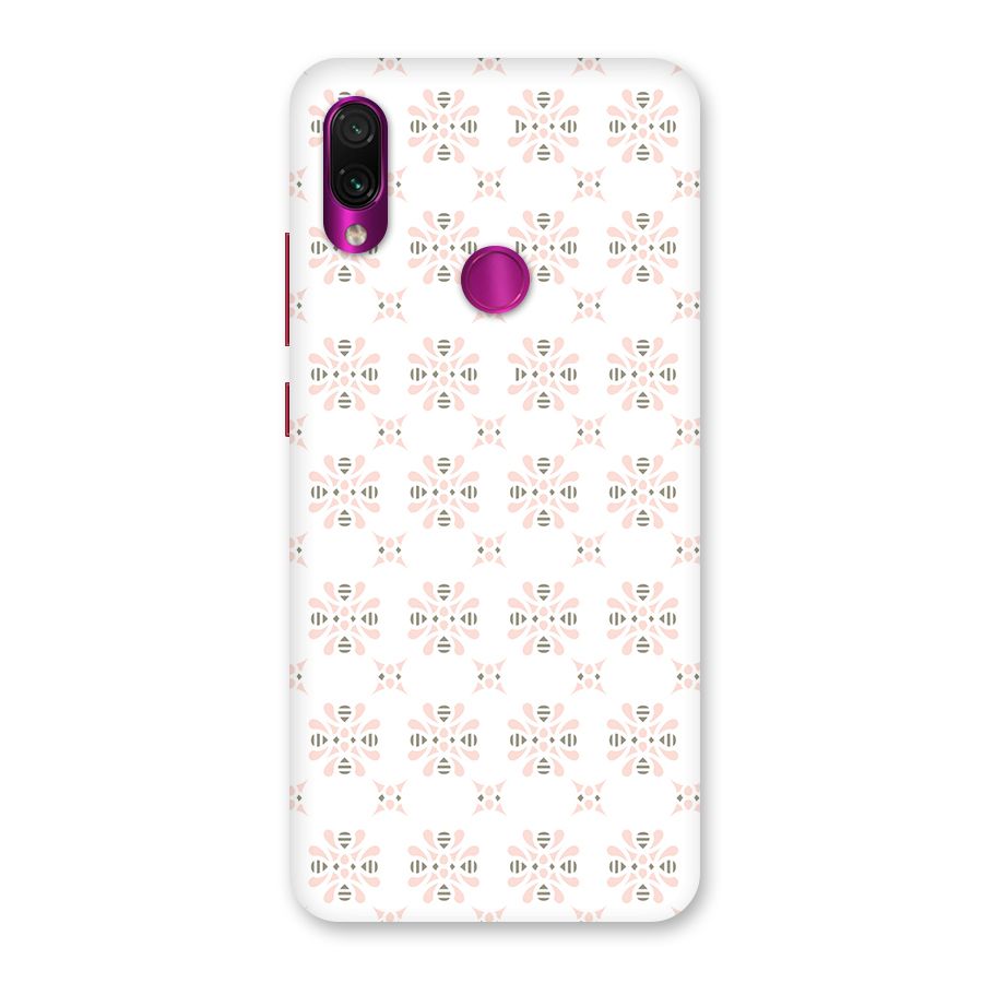 Pink Floral Pattern Back Case for Redmi Note 7 Pro