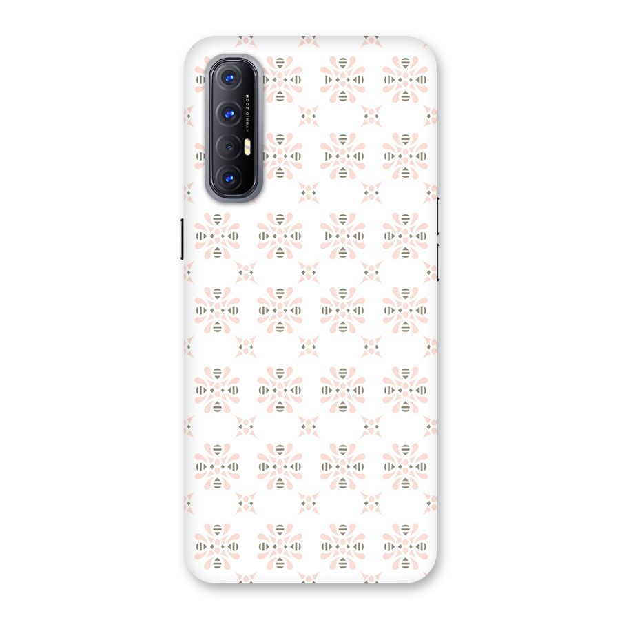 Pink Floral Pattern Back Case for Reno3 Pro