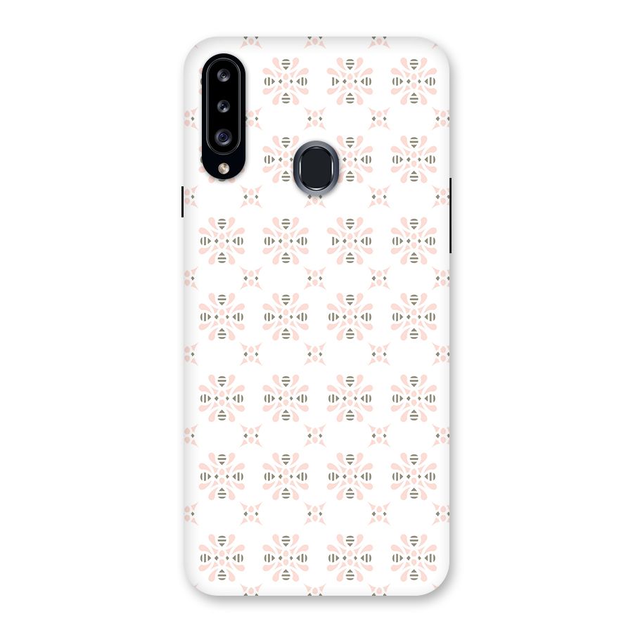 Pink Floral Pattern Back Case for Samsung Galaxy A20s