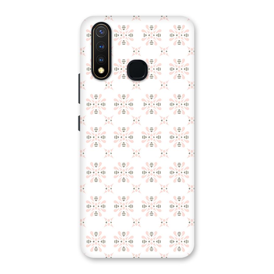 Pink Floral Pattern Back Case for Vivo U20