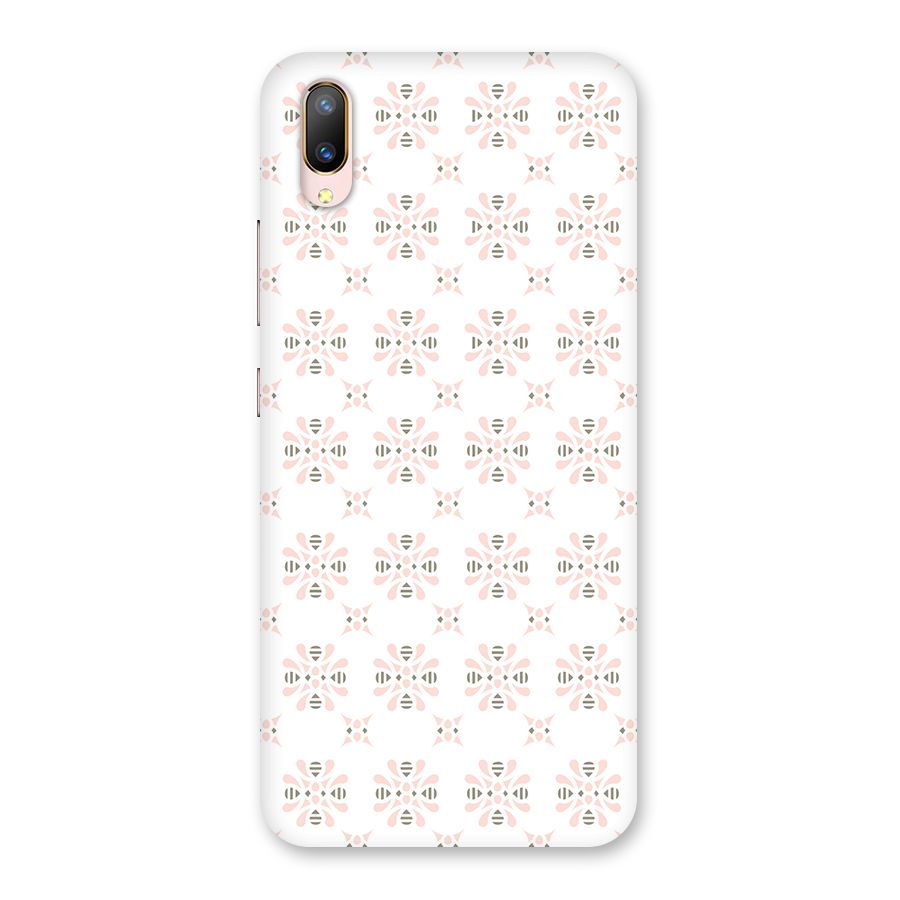 Pink Floral Pattern Back Case for Vivo V11 Pro