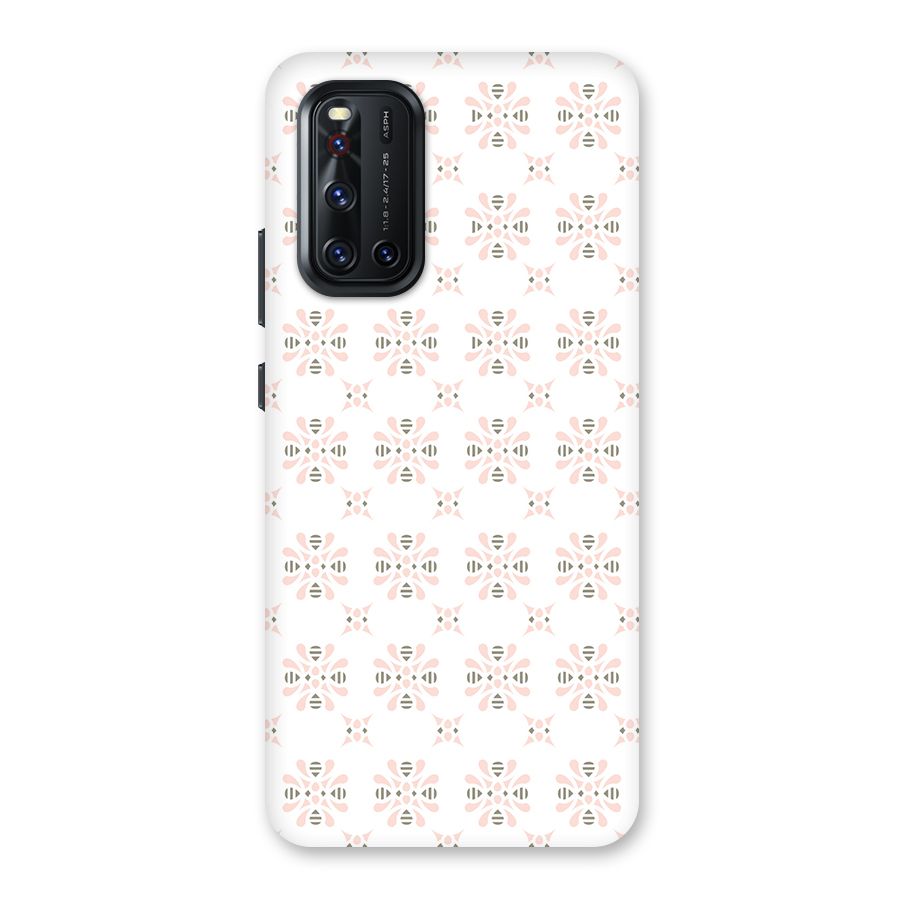 Pink Floral Pattern Back Case for Vivo V19
