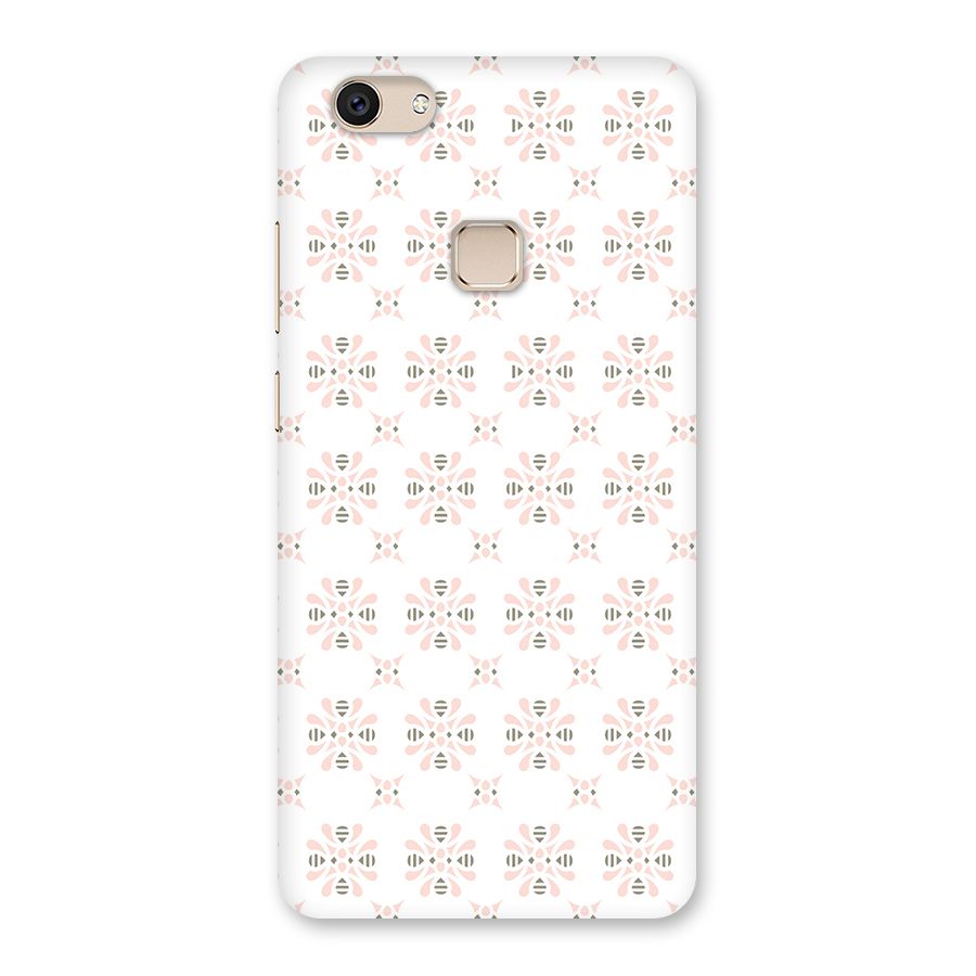 Pink Floral Pattern Back Case for Vivo V7