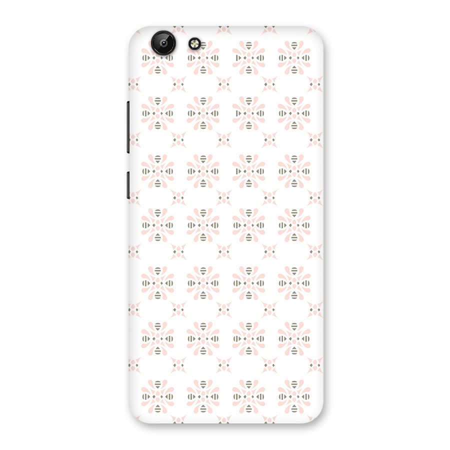 Pink Floral Pattern Back Case for Vivo Y69
