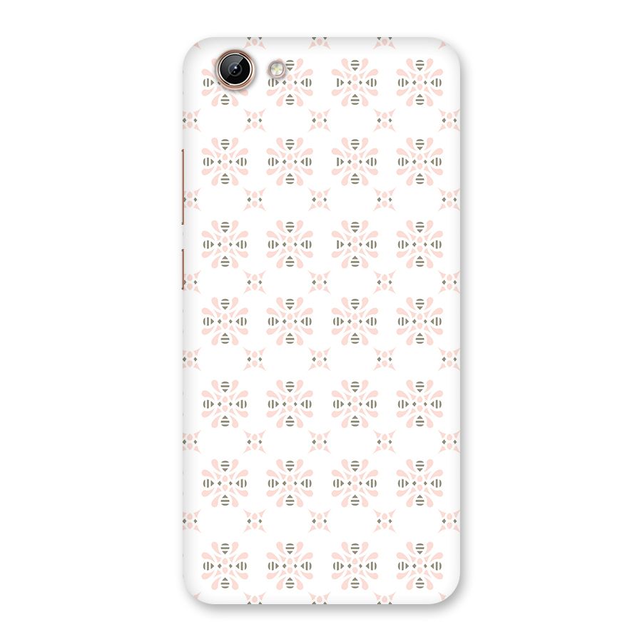 Pink Floral Pattern Back Case for Vivo Y71