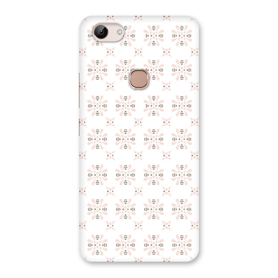 Pink Floral Pattern Back Case for Vivo Y83