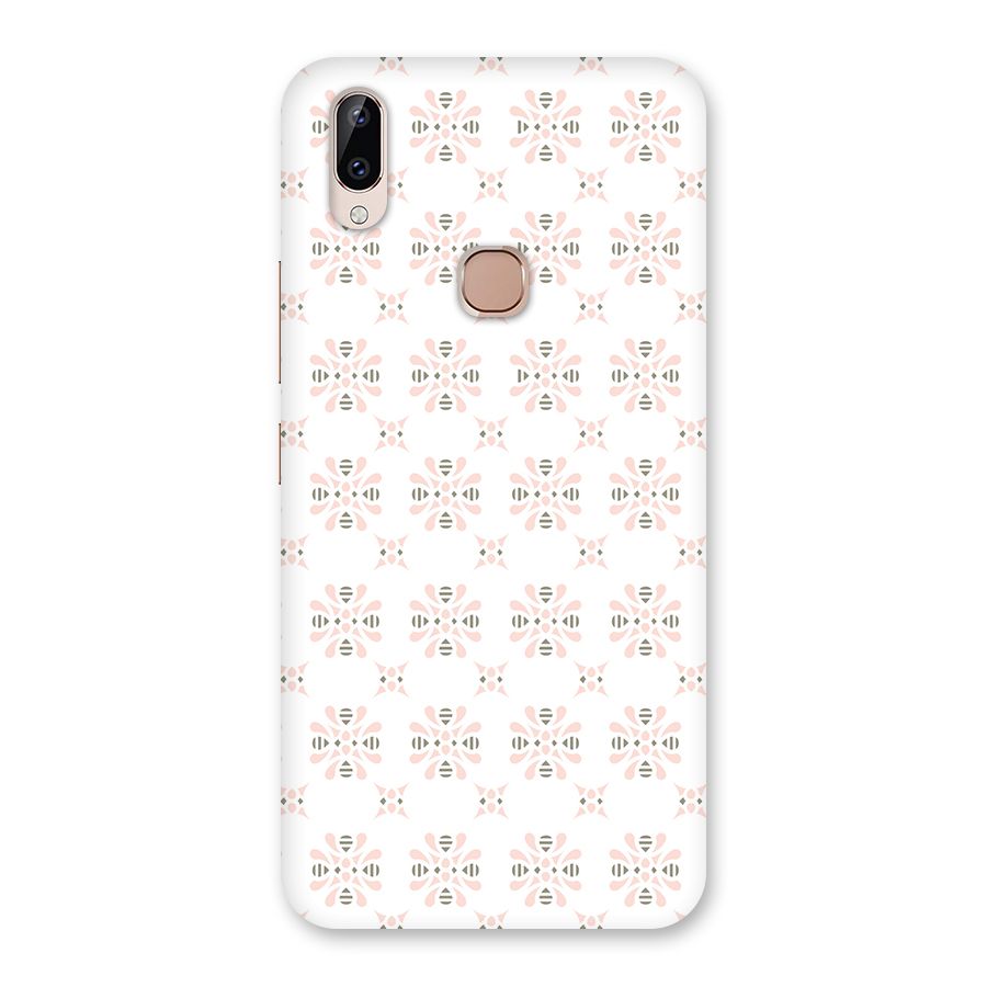 Pink Floral Pattern Back Case for Vivo Y83 Pro