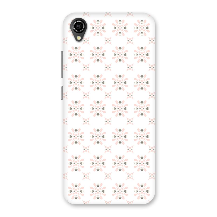Pink Floral Pattern Back Case for Vivo Y90
