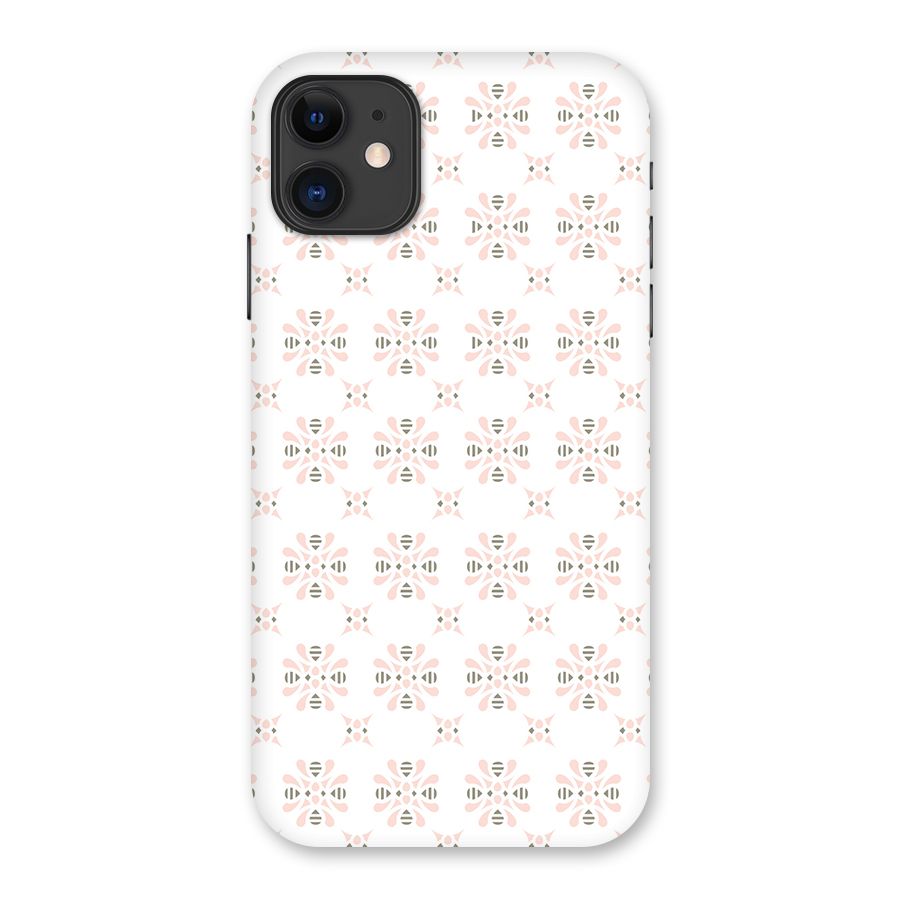 Pink Floral Pattern Back Case for iPhone 11