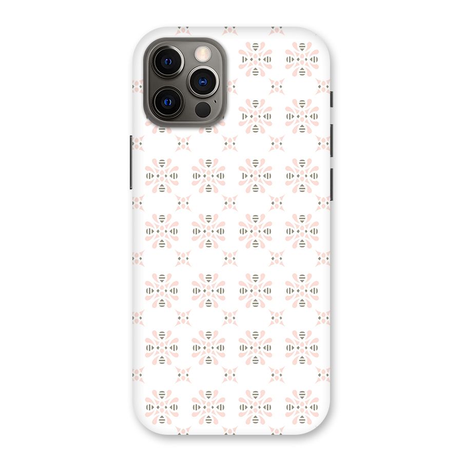 Pink Floral Pattern Back Case for iPhone 12 Pro
