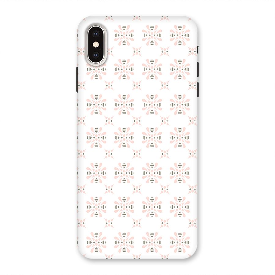 Pink Floral Pattern Back Case for iPhone XS Max