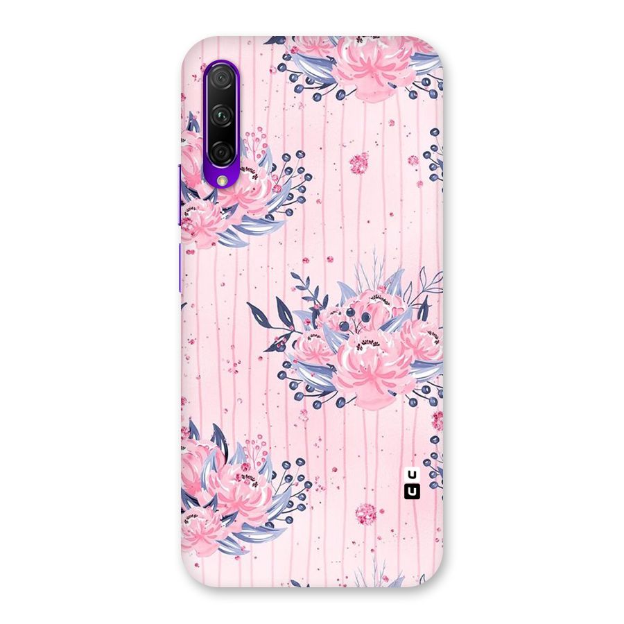 Pink Floral and Stripes Back Case for Honor 9X Pro