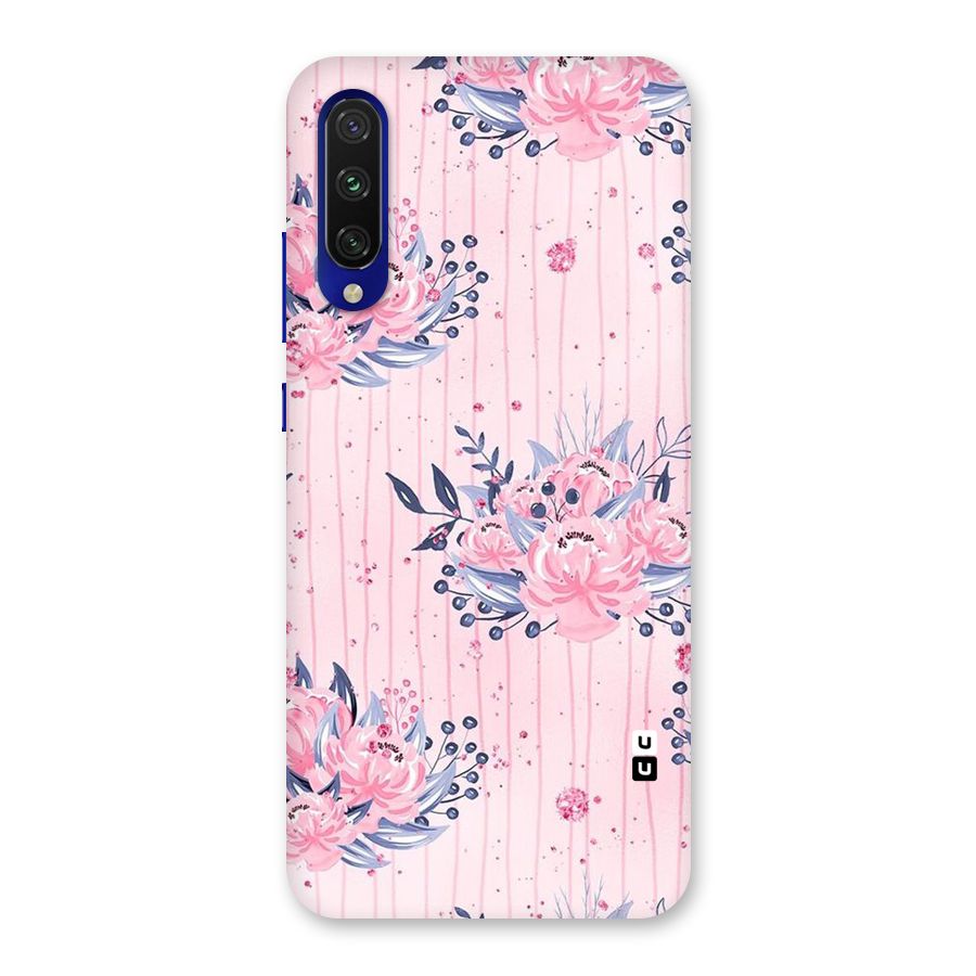 Pink Floral and Stripes Back Case for Mi A3