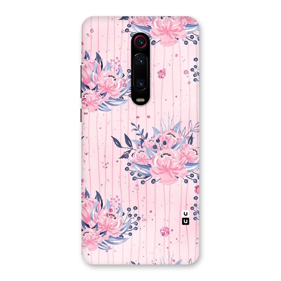 Pink Floral and Stripes Back Case for Redmi K20