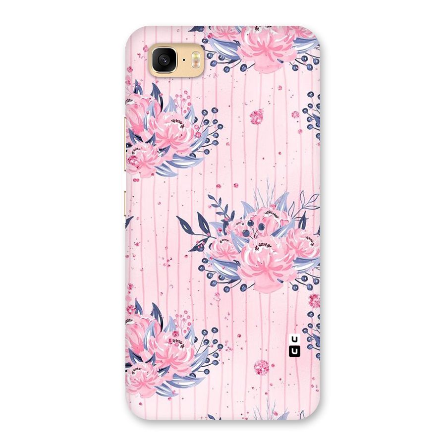 Pink Floral and Stripes Back Case for Zenfone 3s Max