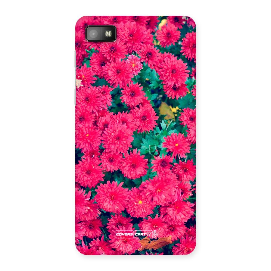 Pink Flowers Back Case for Blackberry Z10