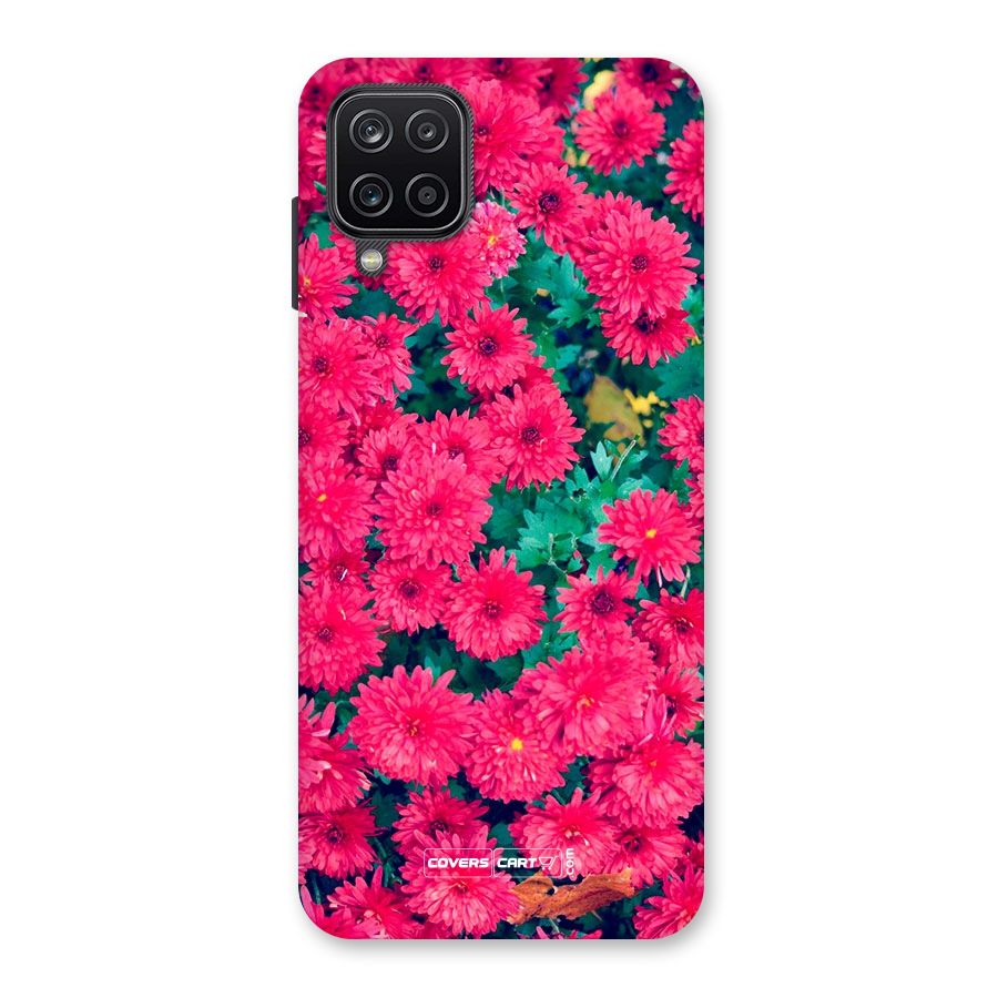 Pink Flowers Back Case for Galaxy A12