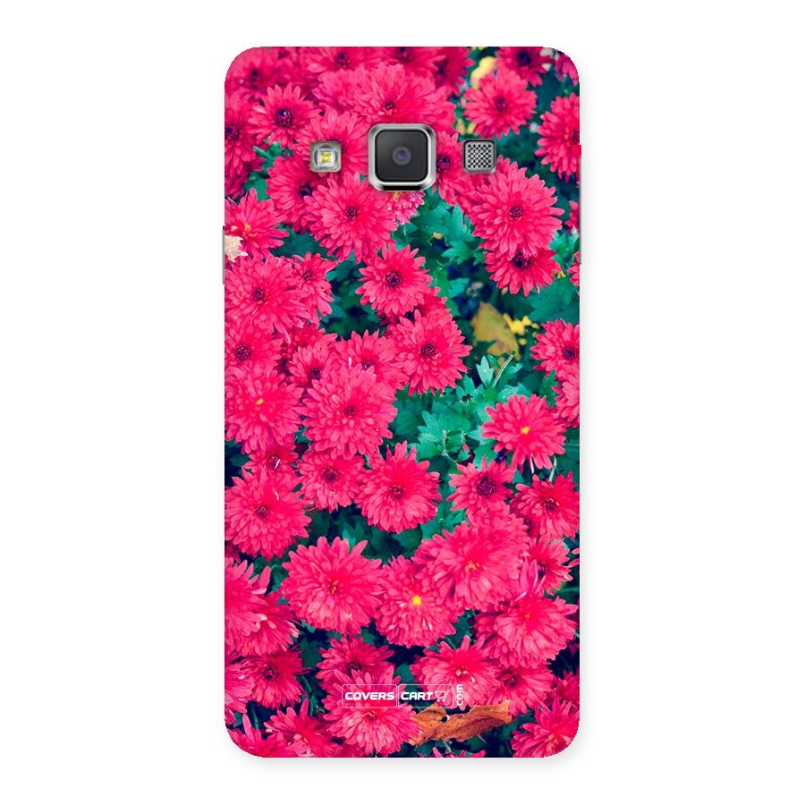 Pink Flowers Back Case for Galaxy A3