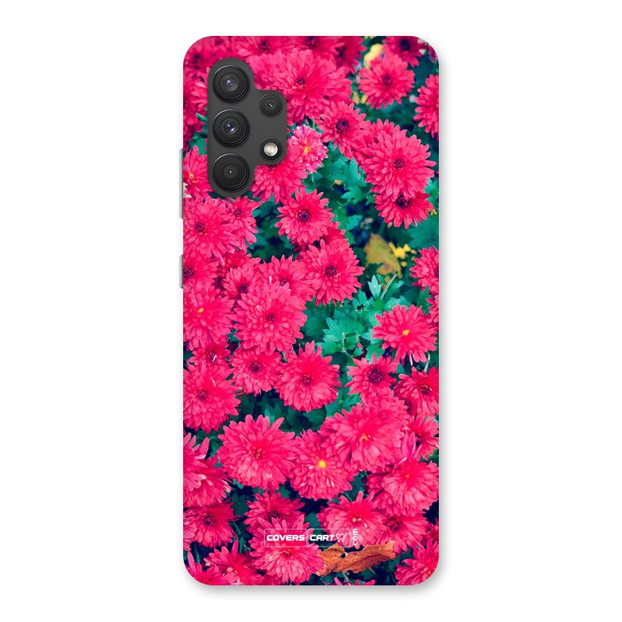 Pink Flowers Back Case for Galaxy A32