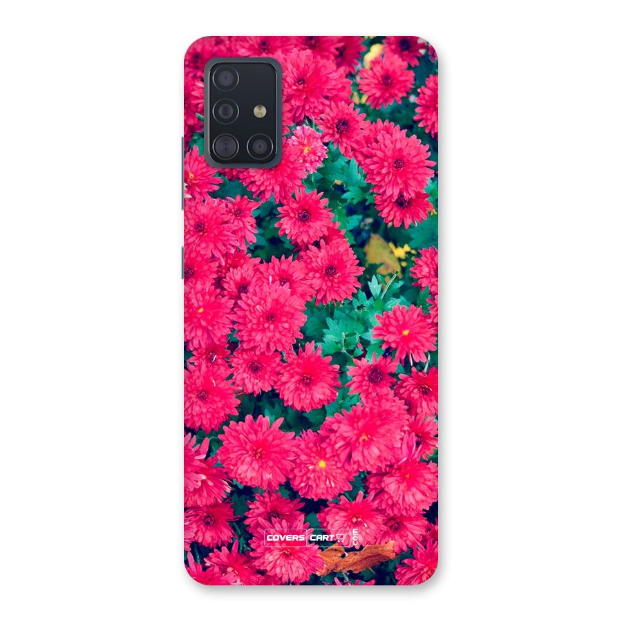 Pink Flowers Back Case for Galaxy A51