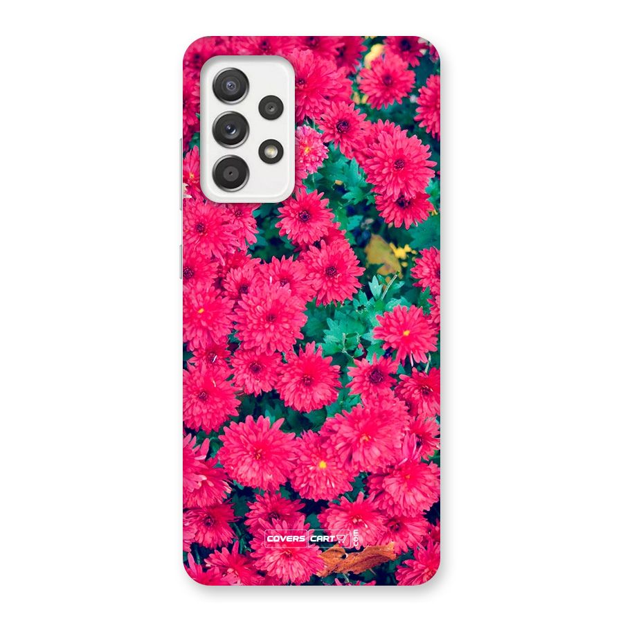 Pink Flowers Back Case for Galaxy A52