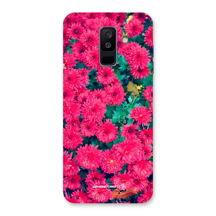 Pink Flowers Back Case for Galaxy A6 Plus