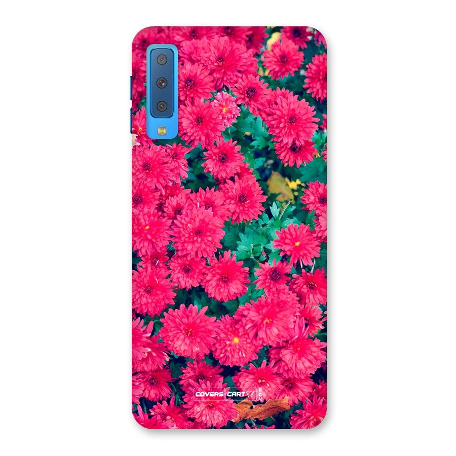 Pink Flowers Back Case for Galaxy A7 (2018)