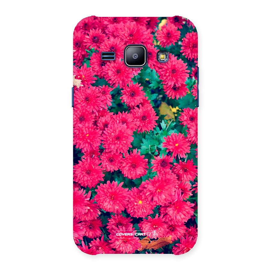 Pink Flowers Back Case for Galaxy J1