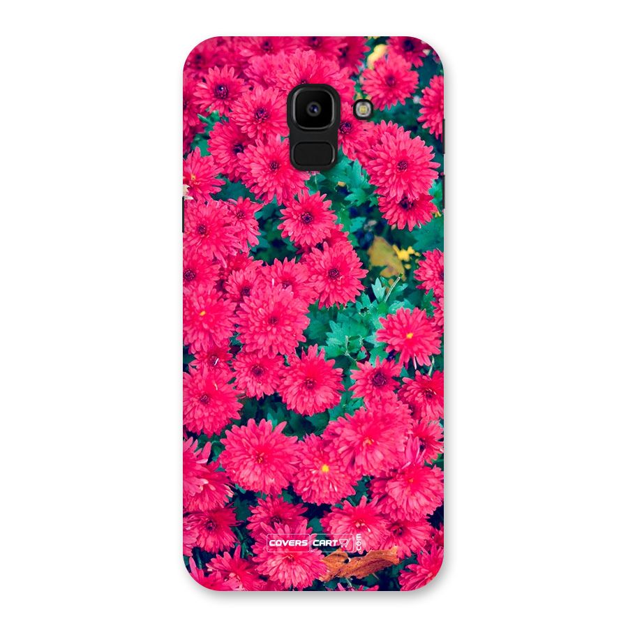Pink Flowers Back Case for Galaxy J6