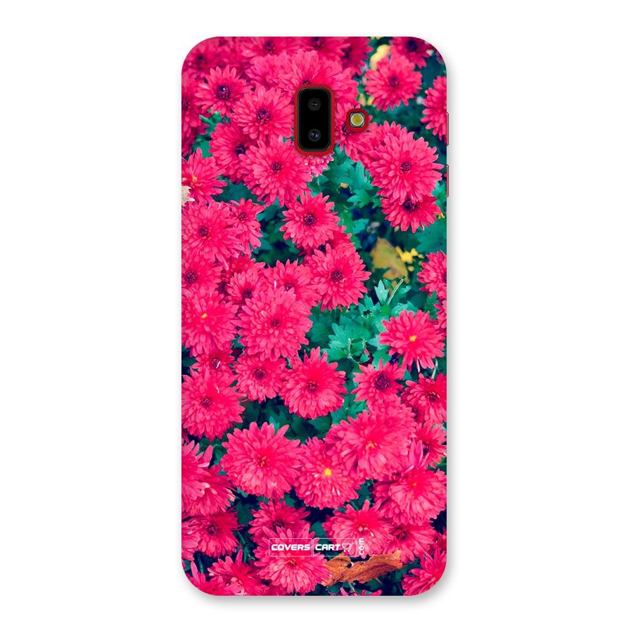 Pink Flowers Back Case for Galaxy J6 Plus