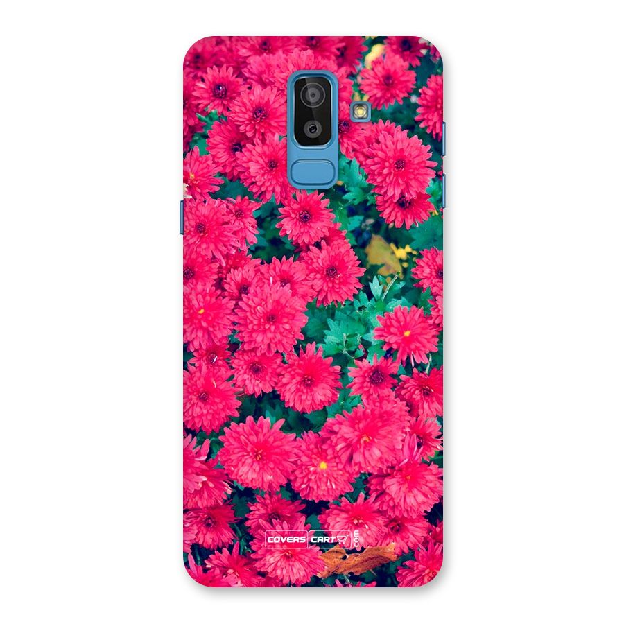 Pink Flowers Back Case for Galaxy J8