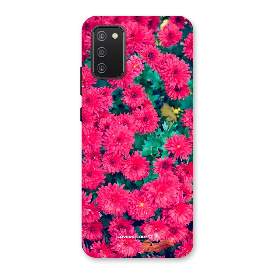 Pink Flowers Back Case for Galaxy M02s