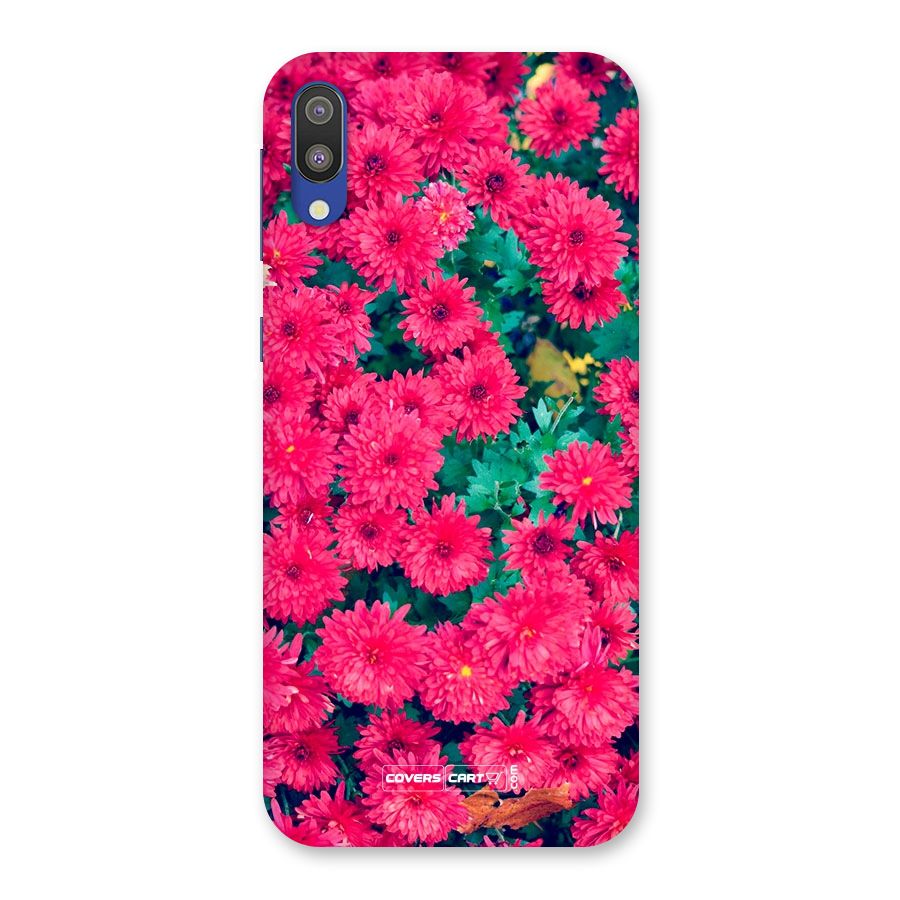 Pink Flowers Back Case for Galaxy M10