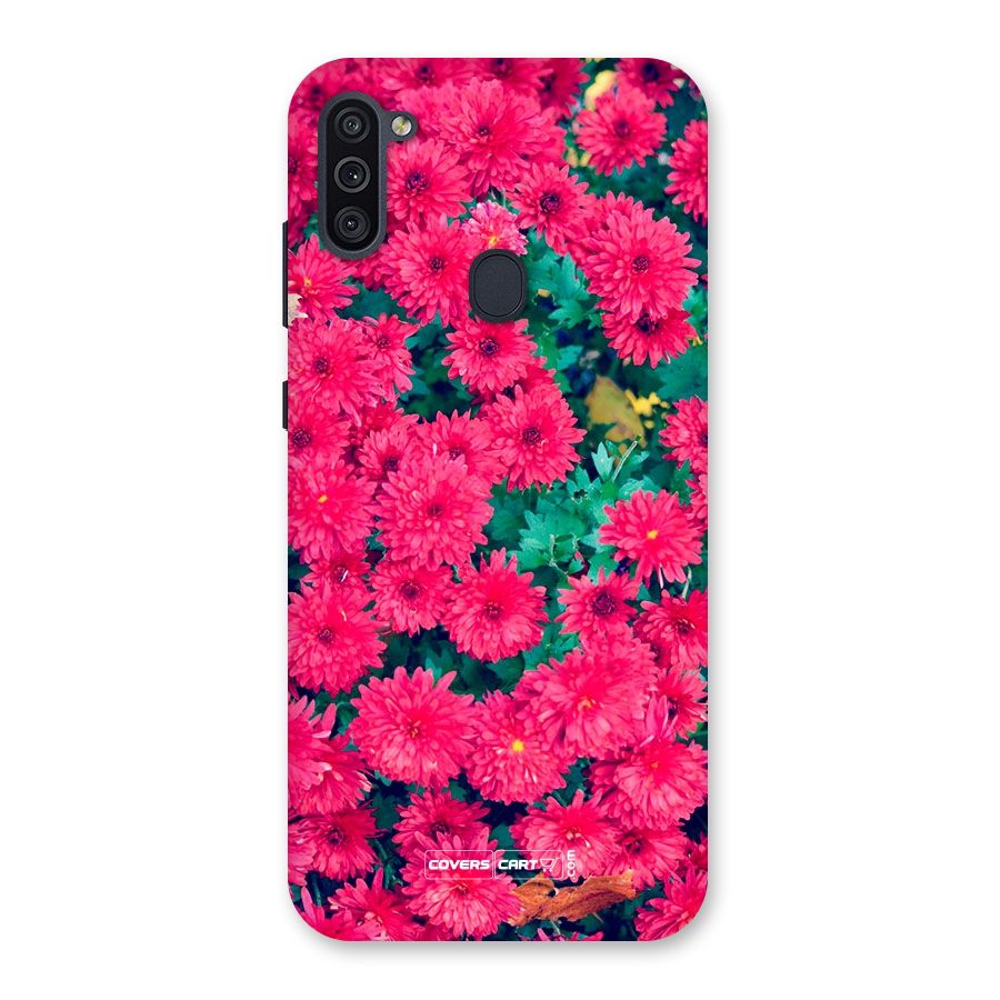 Pink Flowers Back Case for Galaxy M11